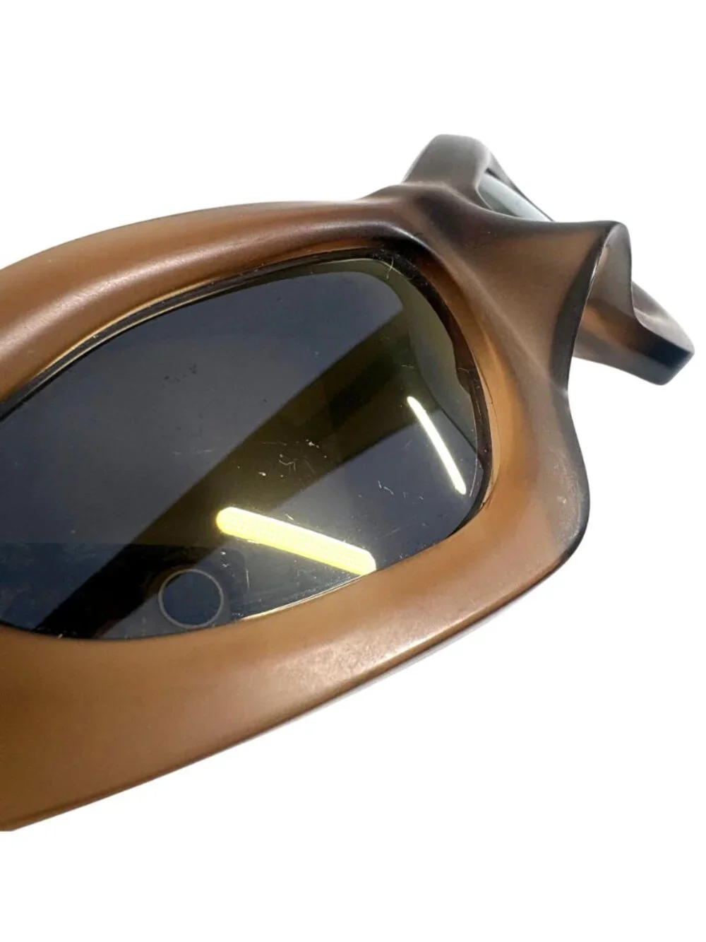 Entire Studios Brown Compound Performance Sunglasses Matte Rust/Bronze Mirror